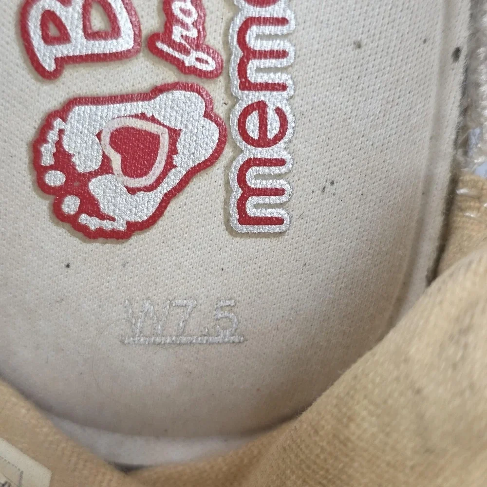 BOBS From Skechers Shoes Womens Size 7.5‎ Beige Crochet Espadrille Wedge Flat